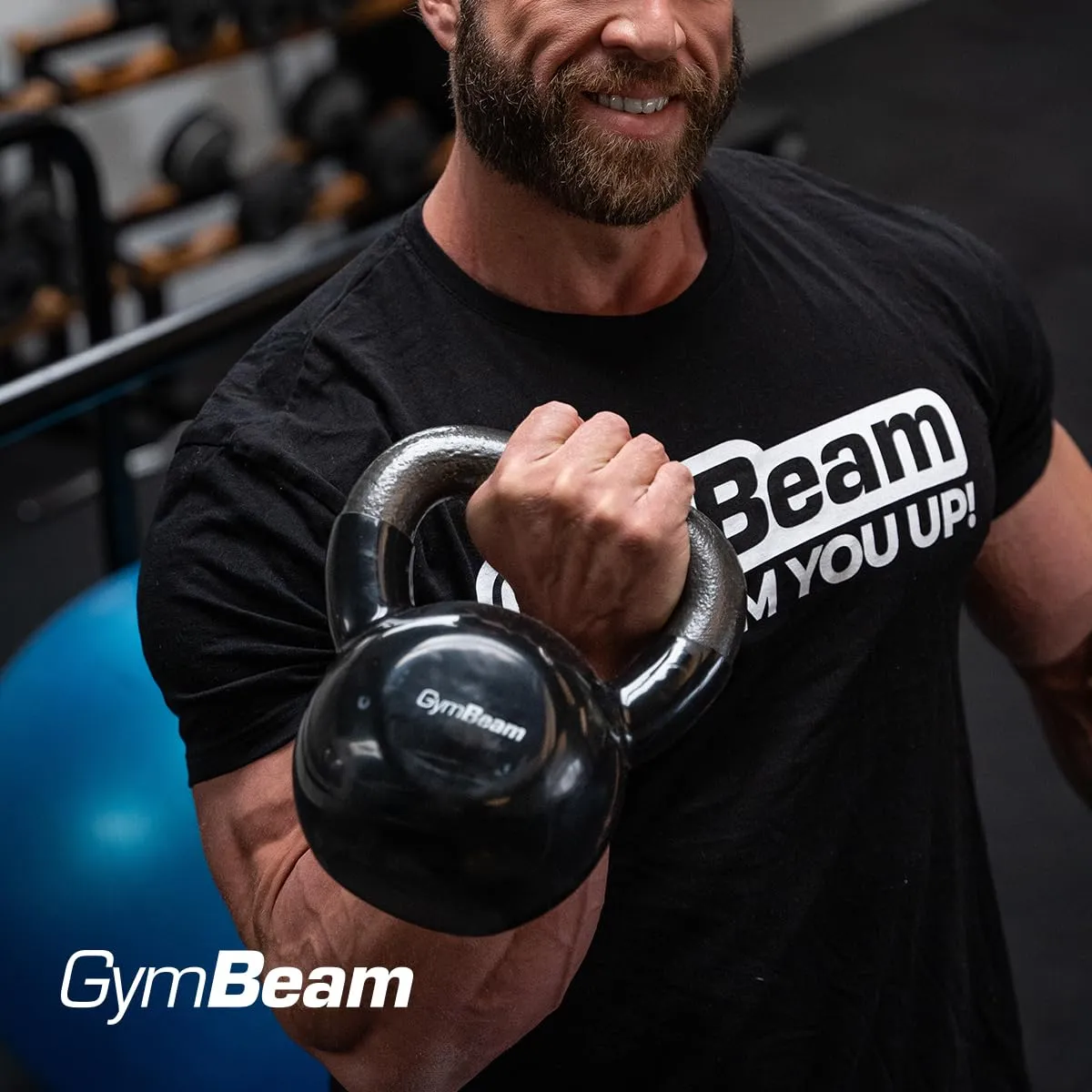 GymBeam Kettlebell professionale ferro vinile 4-20 kg