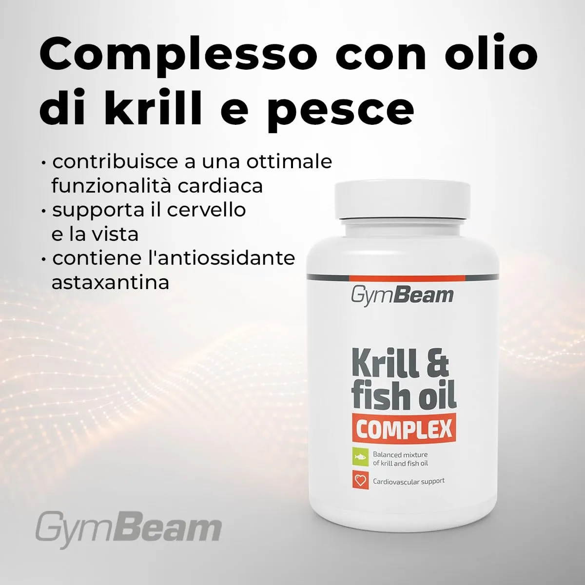GymBeam Krill e Pesce Omega 3 Capsule 90 cps EPA DHA