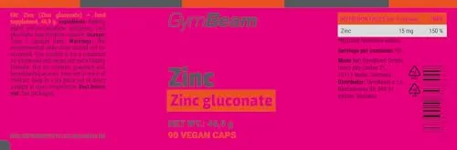 GymBeam Zinco Gluconato Integratore Vegano Senza Glutine