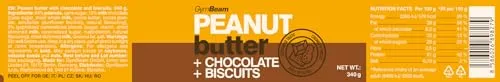 GymBeam Burro Arachidi Cioccolato Biscotti 340 g