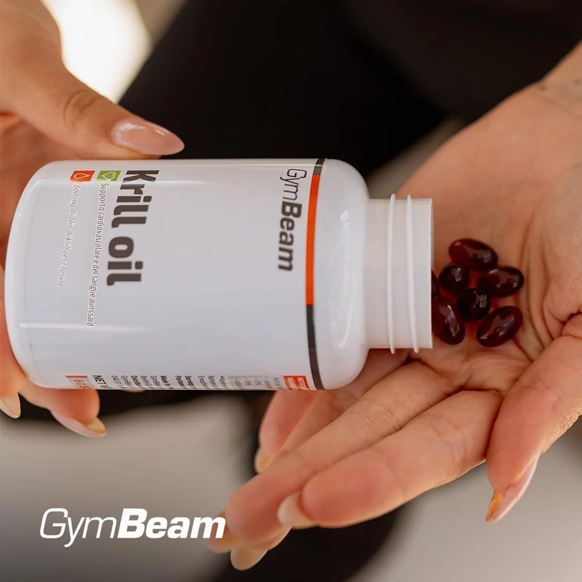GymBeam Olio di Krill capsule 60 cps EPA DHA cuore