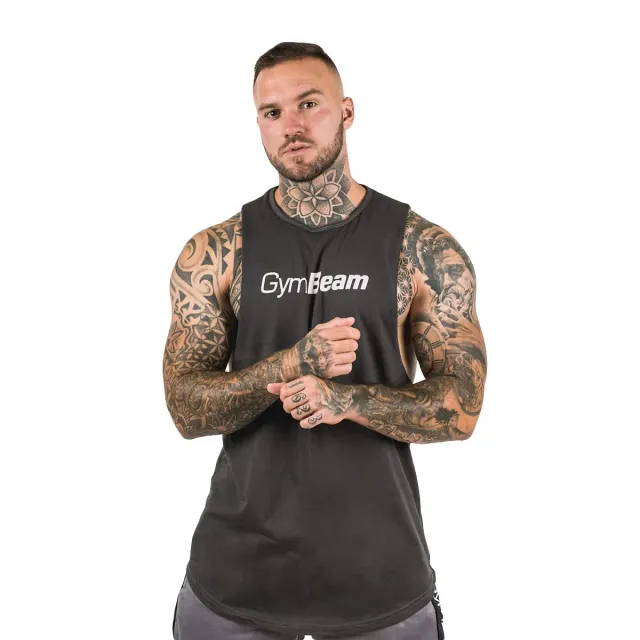 GymBeam Cut Off Canotta Uomo Grigia M