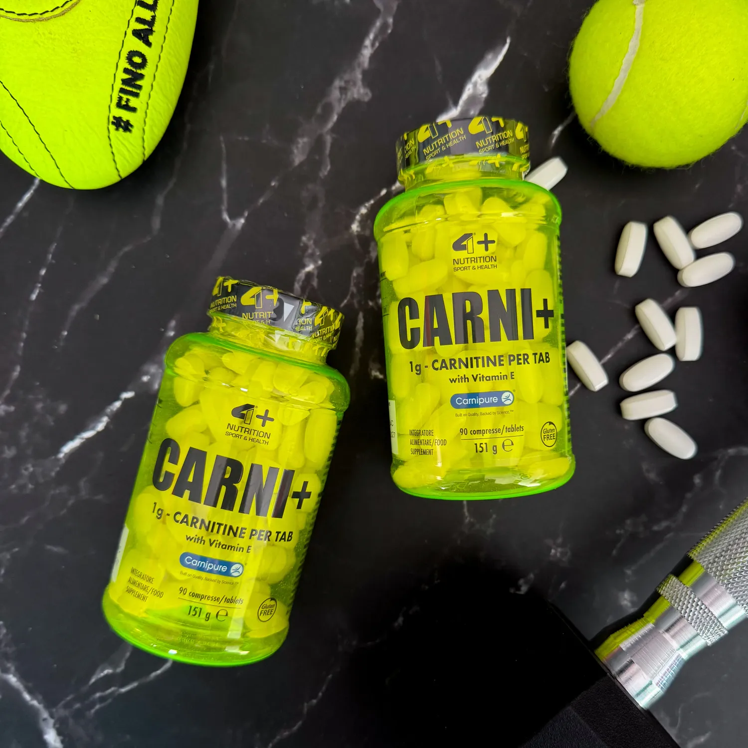 4 Plus Nutrition Carni+ integratore carnitina 90 compresse energia