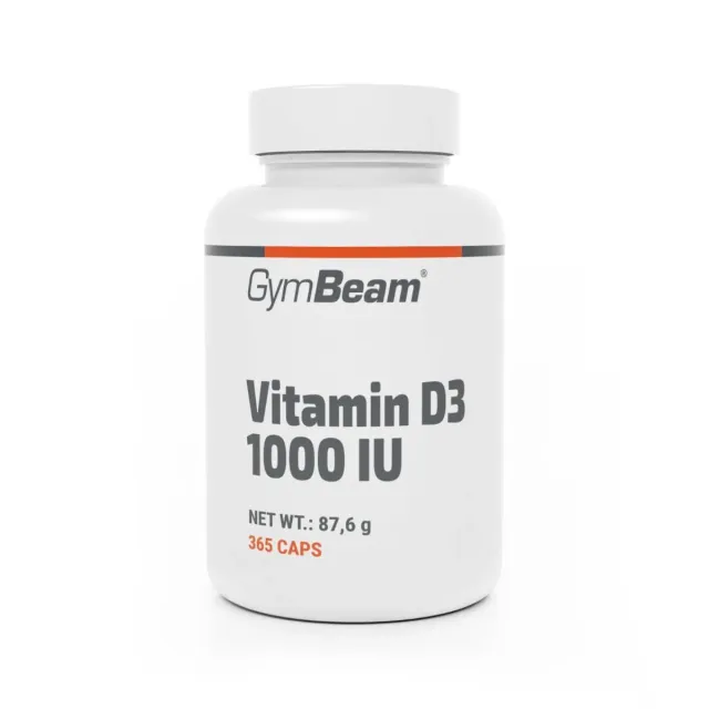GymBeam Vitamina D3 1000 UI integratore 365 cps immunità