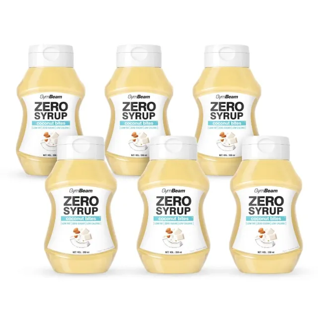 GymBeam Sciroppo Zero 350 ml Coconut Bites Senza Zuccheri