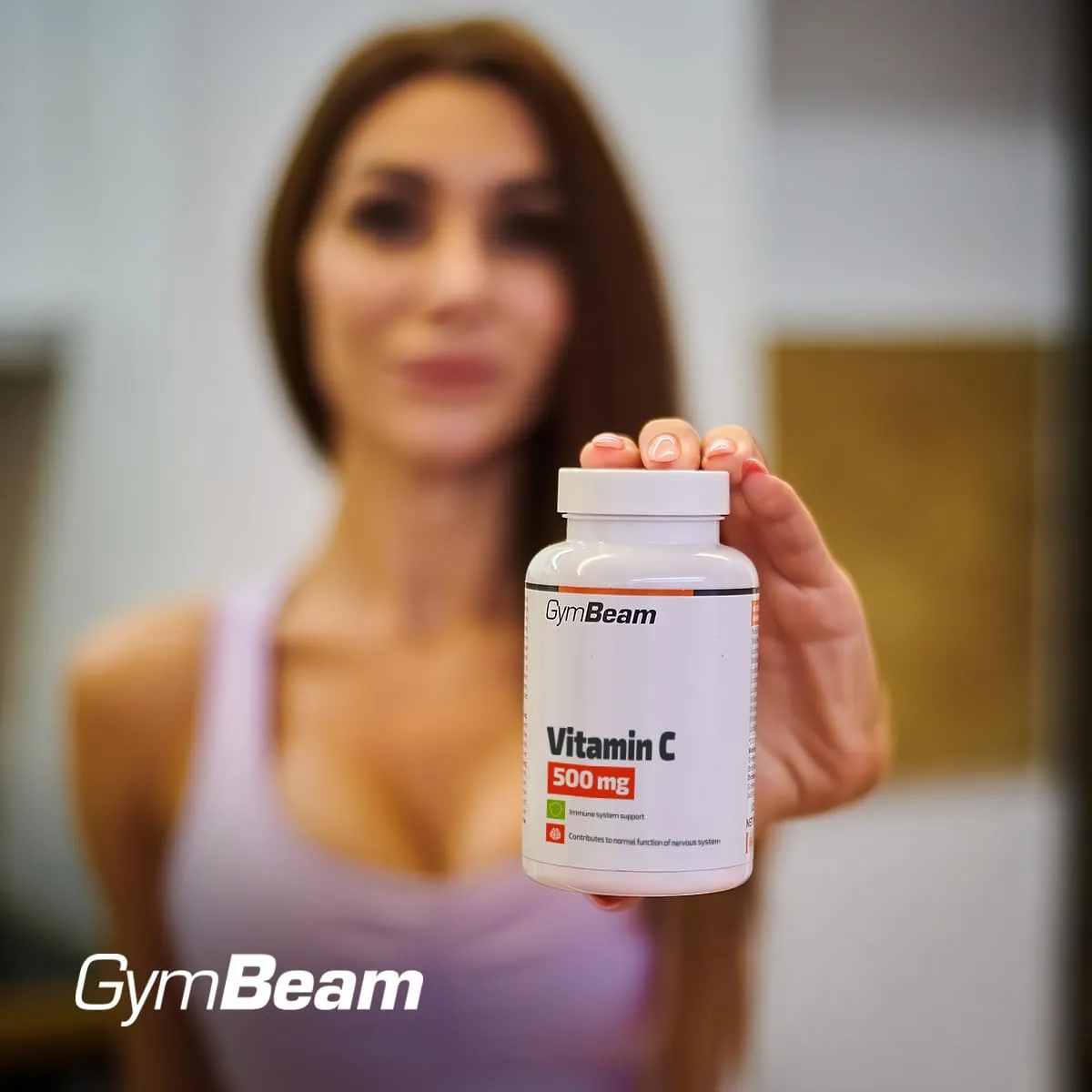 GymBeam Vitamina C 500 mg Capsule Collagene