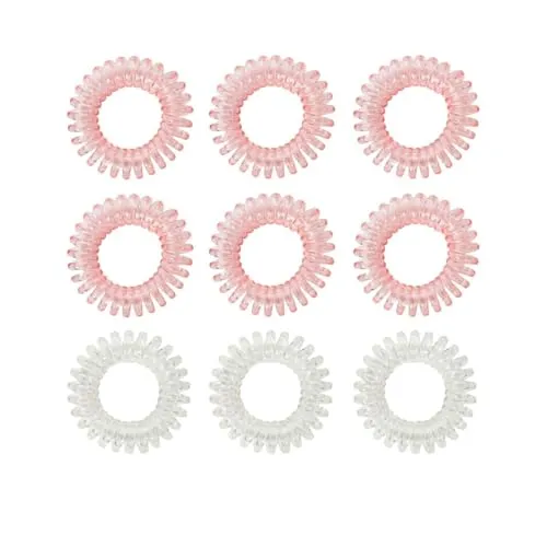 GymBeam Elastici Capelli Spirale 9 pz delicati