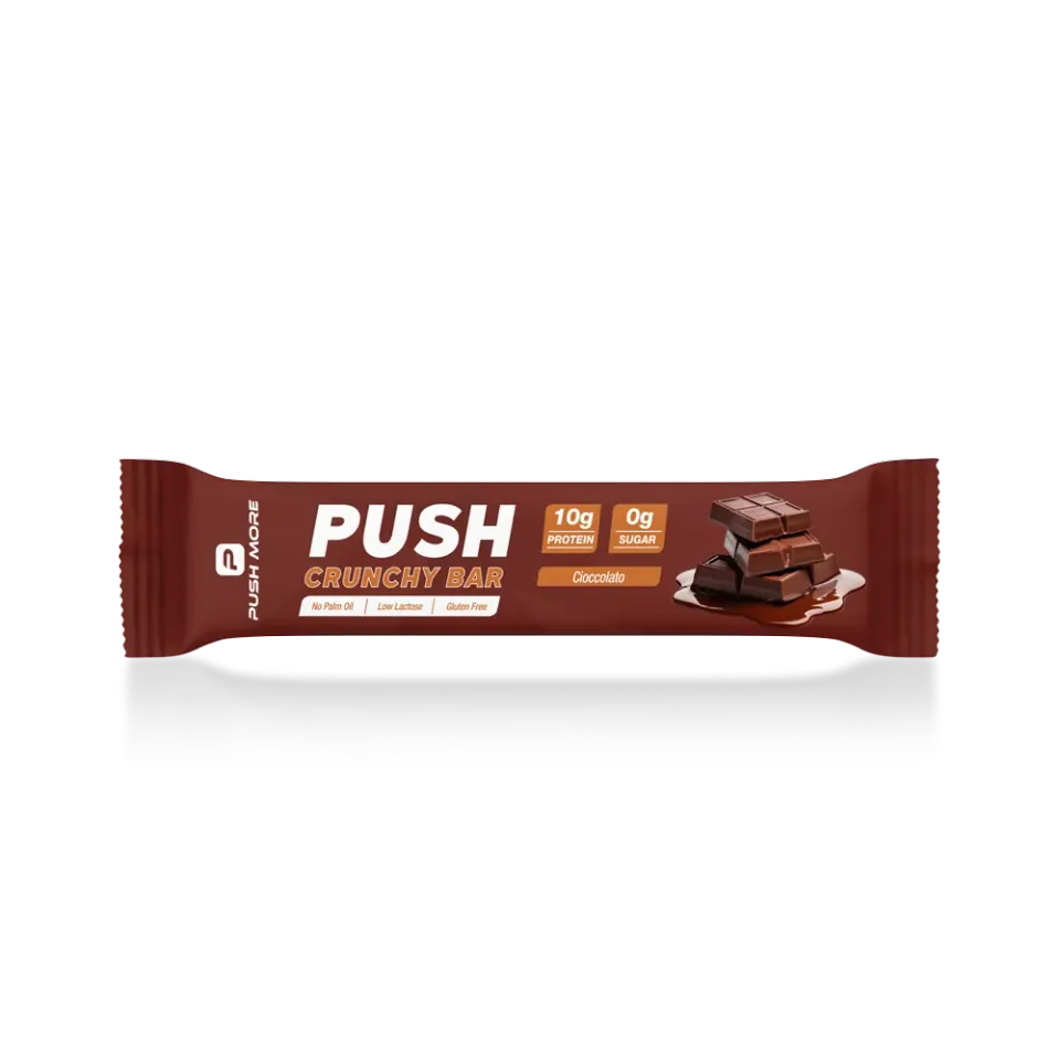 Push More Push Crunchy Bar barretta proteica 35 g cioccolato low carb