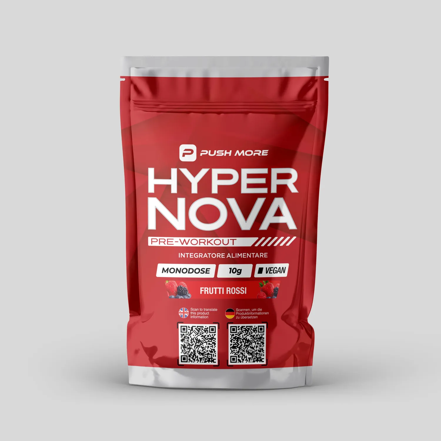 Push More Hyper Nova pre workout tester 10 g caffeina