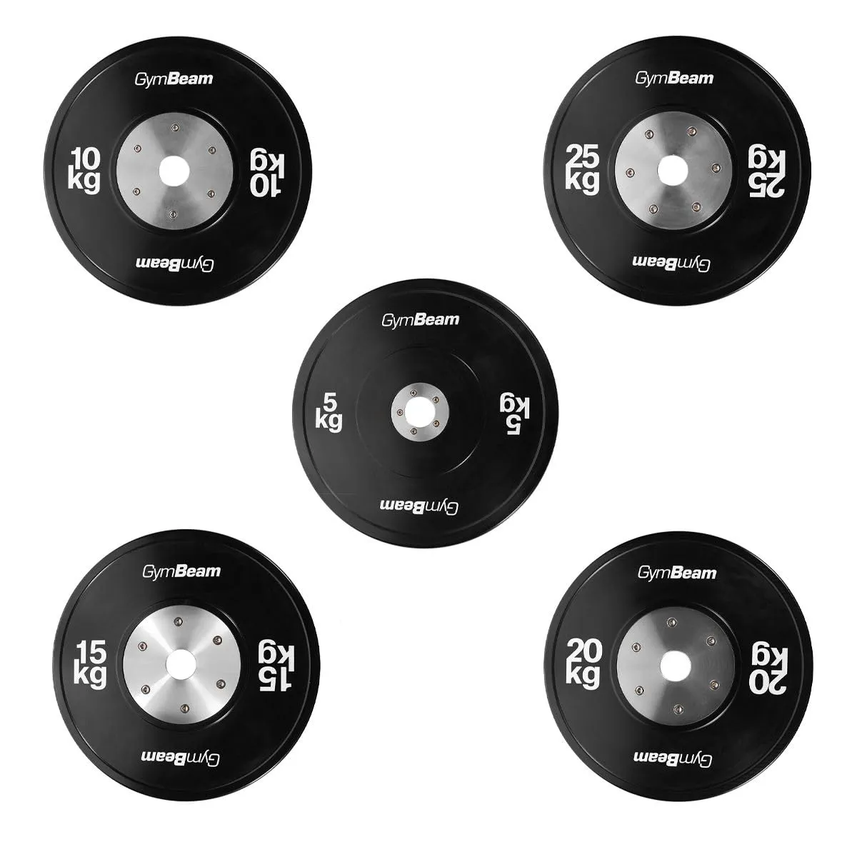 GymBeam Competition Bumper Plate Disco Bilanciere Gomma Calibrato