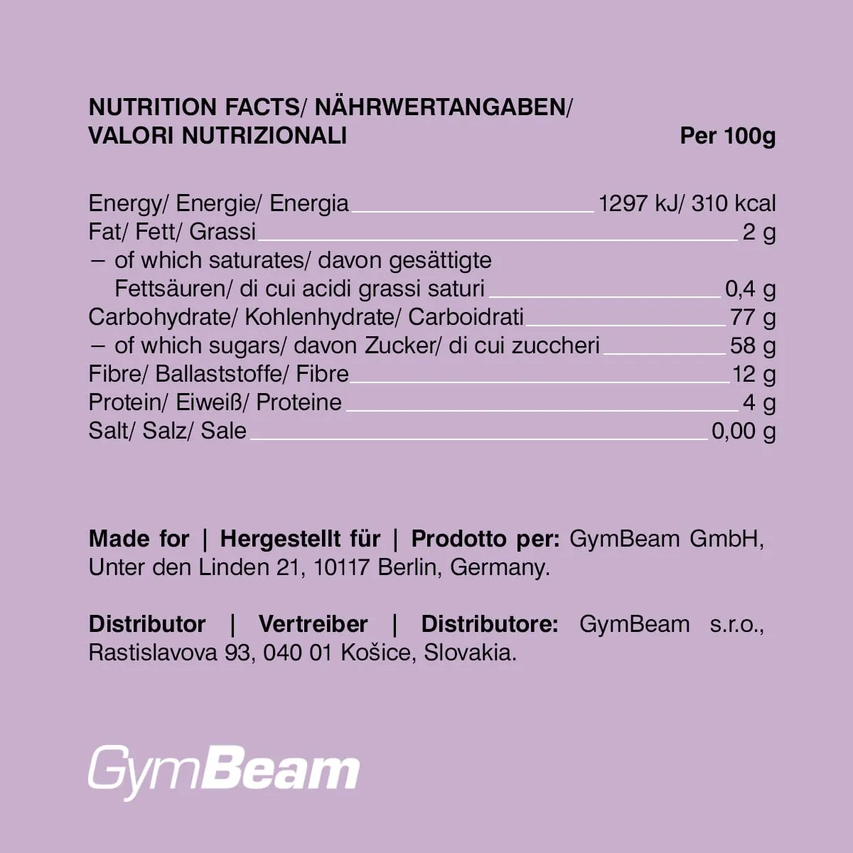 GymBeam Fichi Liofilizzati 100 g senza zuccheri aggiunti