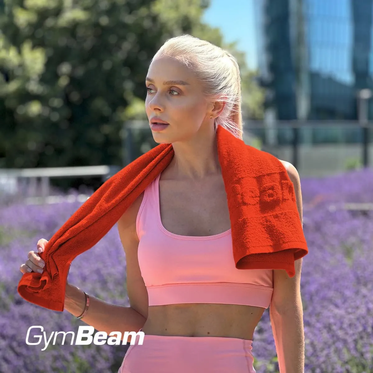 GymBeam Asciugamano Palestra 50x90 cm Arancione 100% Cotone
