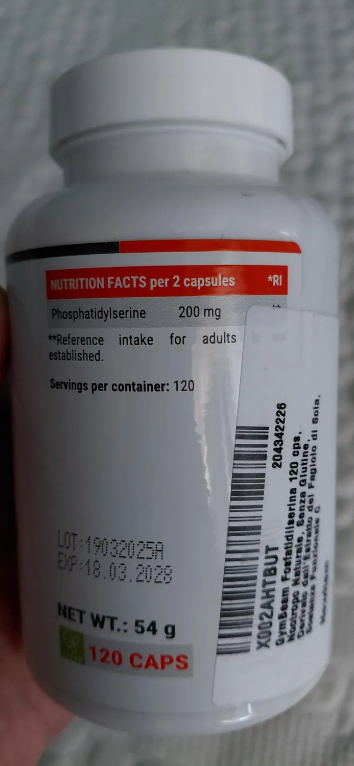 GymBeam Fosfatidilserina 200 mg capsule 120 cps focus