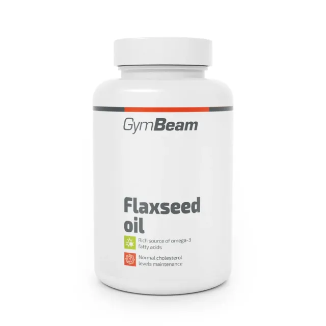 GymBeam Olio Semi di Lino capsule 2000 mg omega 3-6-9