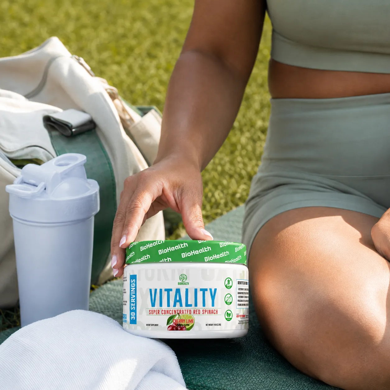 BioHealth Vitality spinaci rossi polvere Cherry Lime 30 porzioni