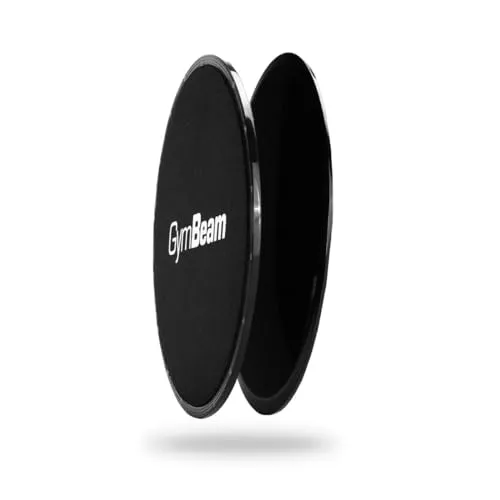 GymBeam Sliders dischi scorrevoli fitness neri 2 pezzi