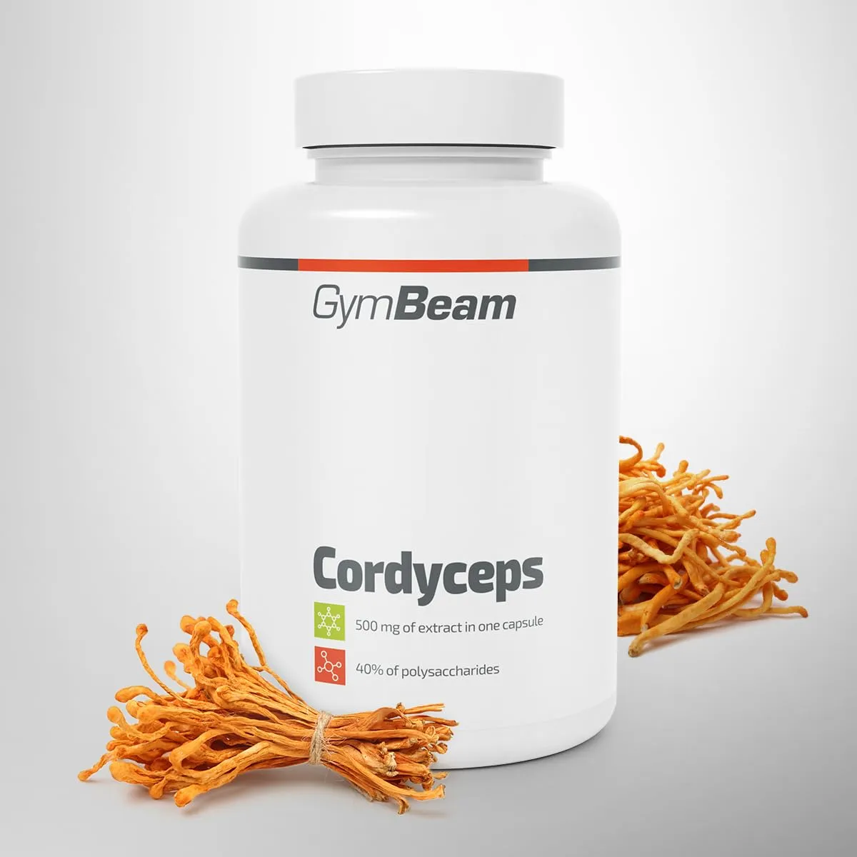 GymBeam Cordyceps Sinensis capsule 90 cps 500 mg 40% polisaccaridi