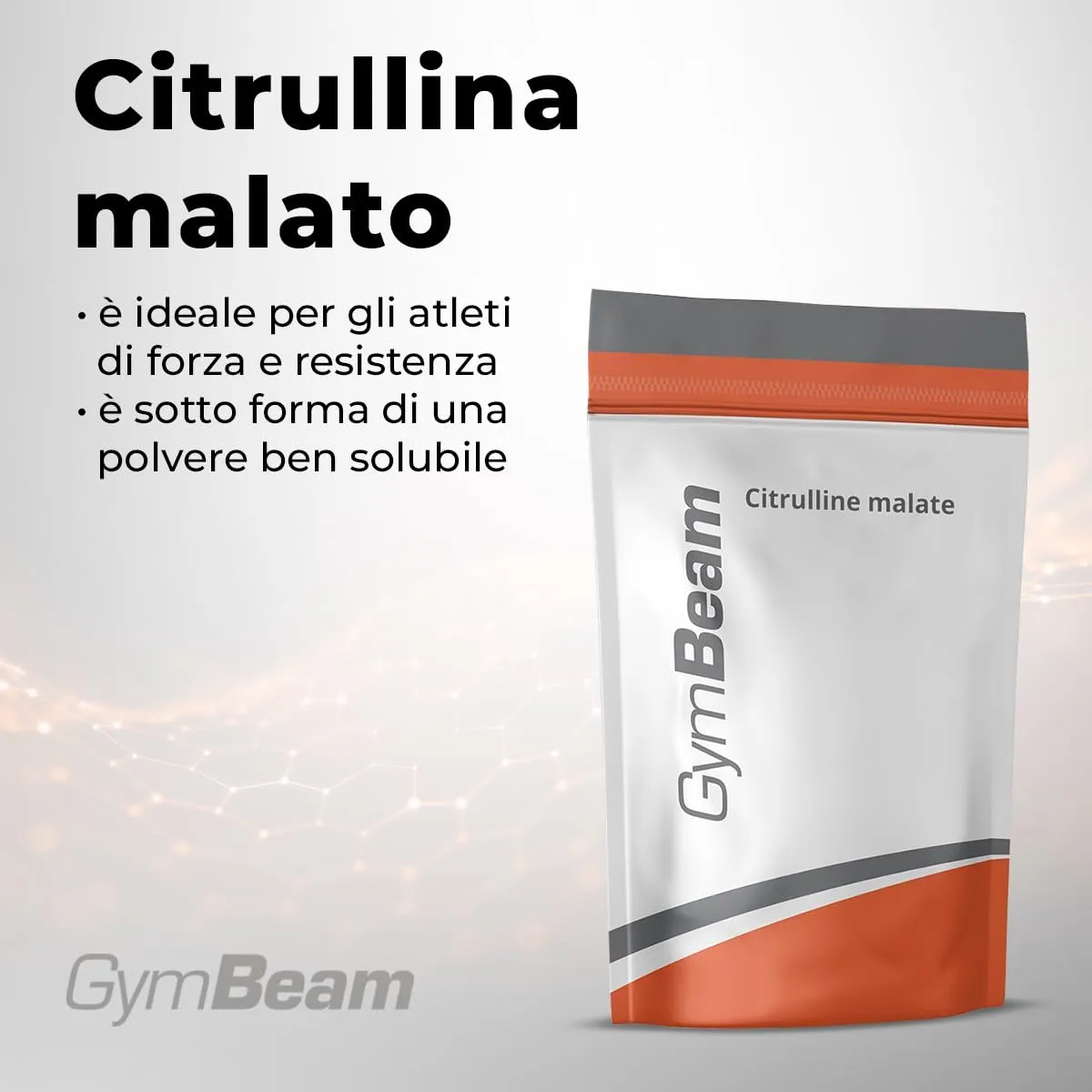 GymBeam Citrullina Malato polvere Mela Verde 250 g