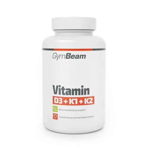 GymBeam D3+K1+K2 integratore 60 capsule 2200 UI
