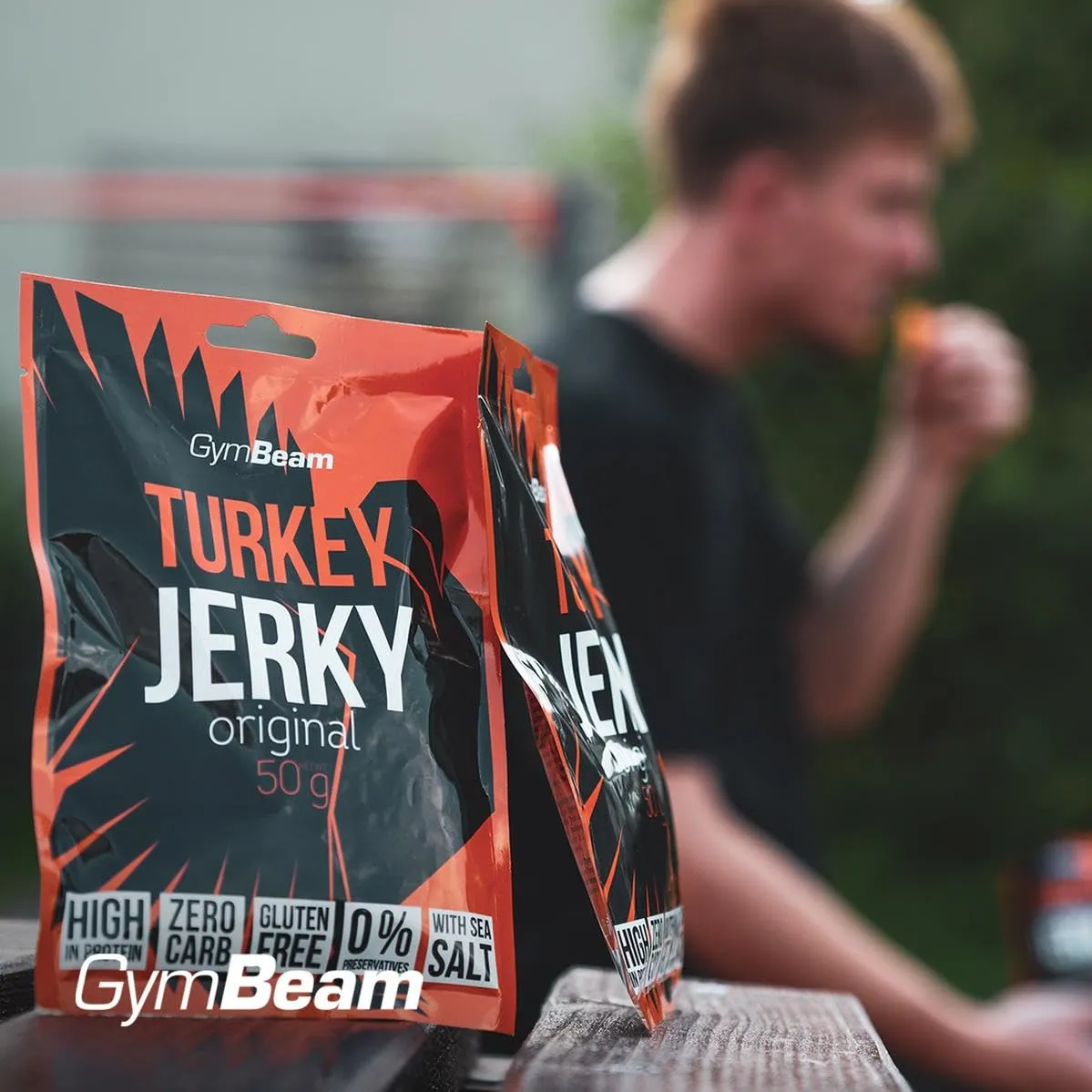 GymBeam Turkey Jerky carne tacchino 50g proteico