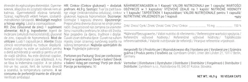 GymBeam Zinco Gluconato Integratore Vegano Senza Glutine