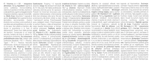 GymBeam Vitamina A + D3 Capsule 90 Capsule Vegane
