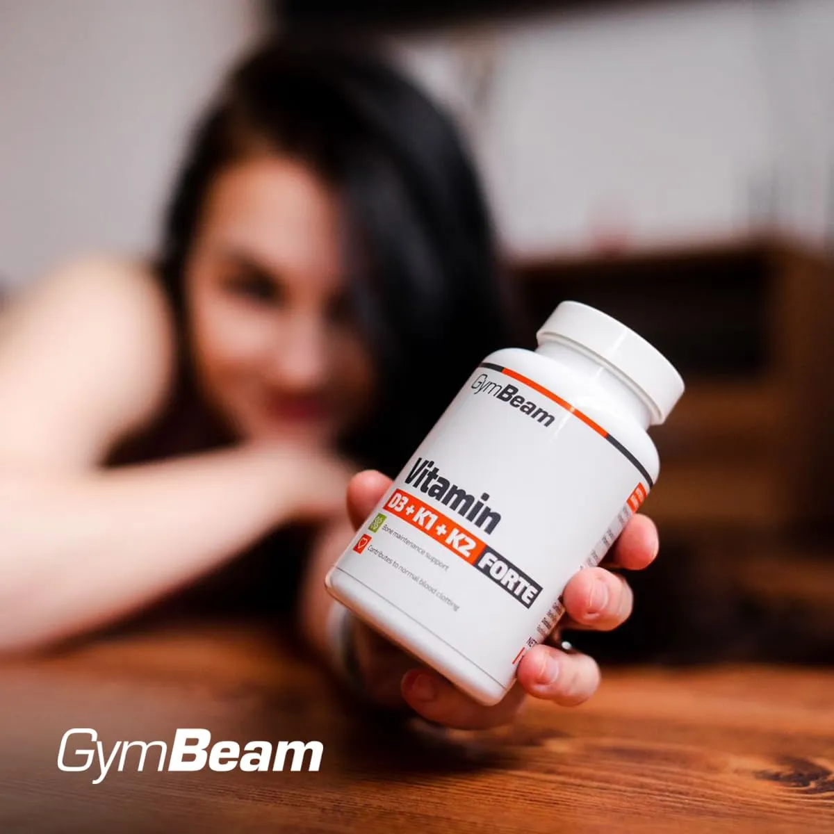 GymBeam D3+K1+K2 integratore 60 capsule 2200 UI