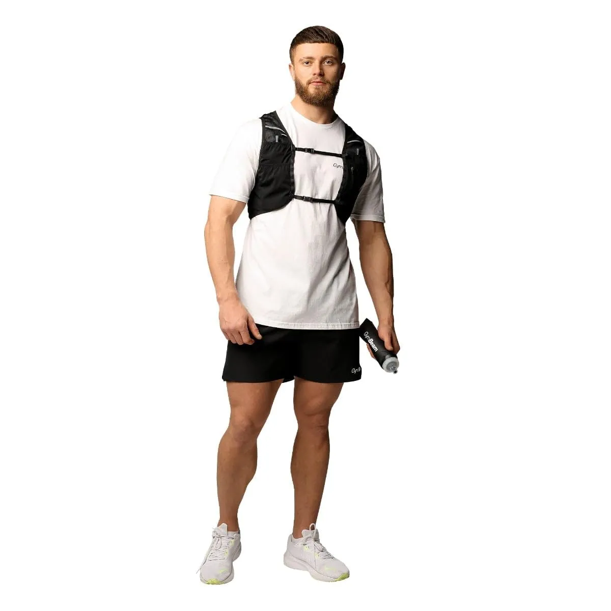 GymBeam Trail Gilet Running M/L con Tasche e Riflettenti