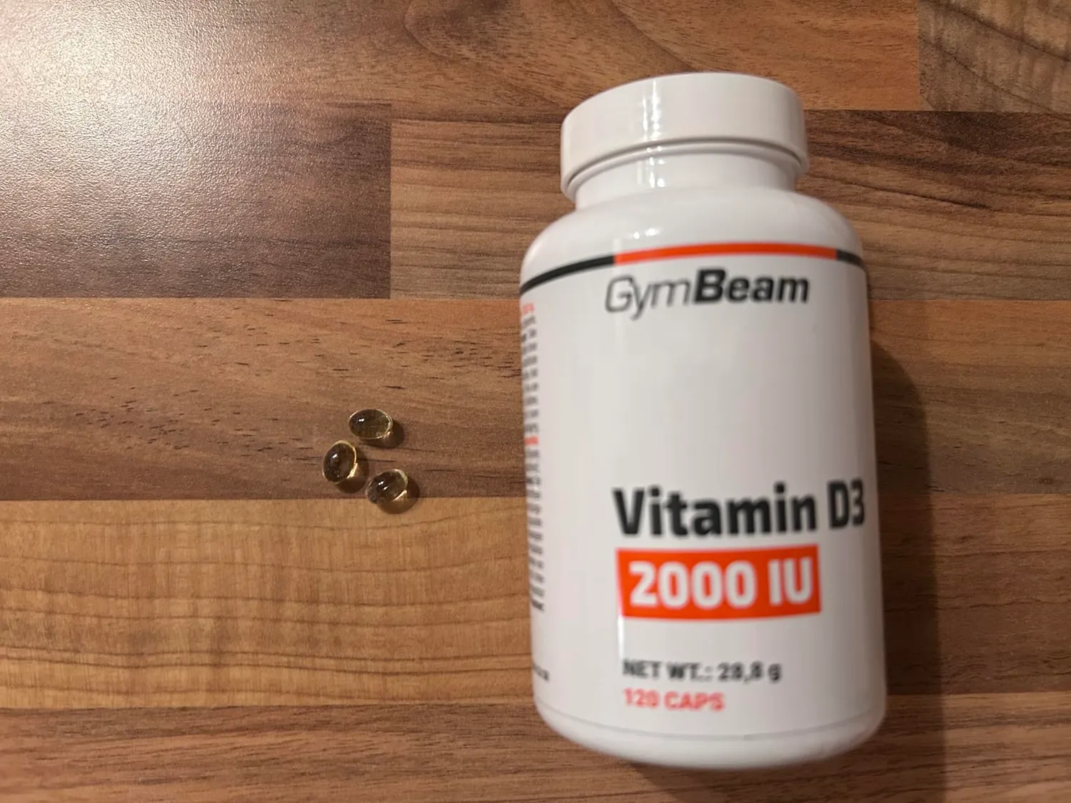 GymBeam Vitamina D3 2000 UI 60 cps Ossa Immunitario