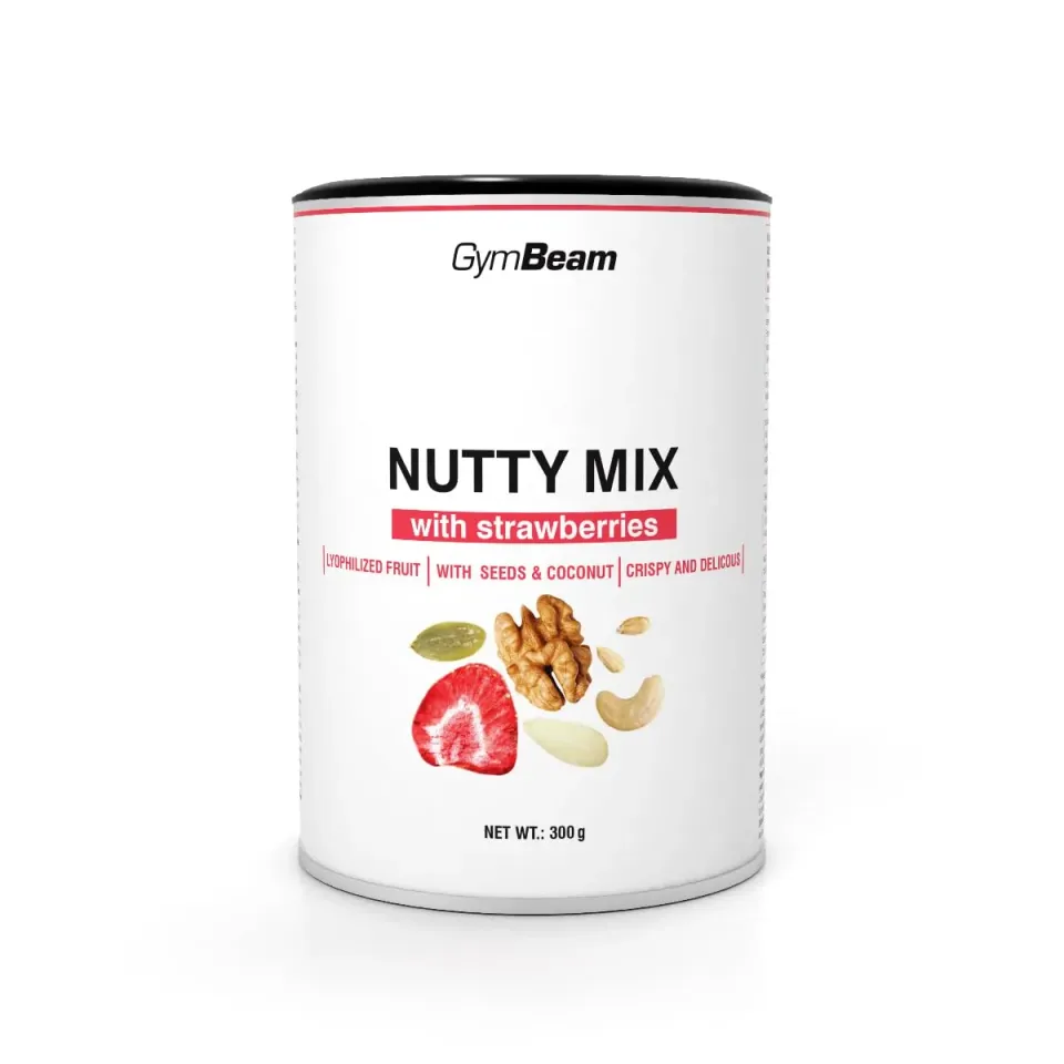 GymBeam Mix Frutta Secca snack fragole e cocco