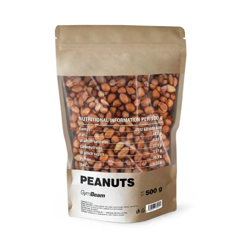 GymBeam Arachidi Non Tostate Snack 1000 g