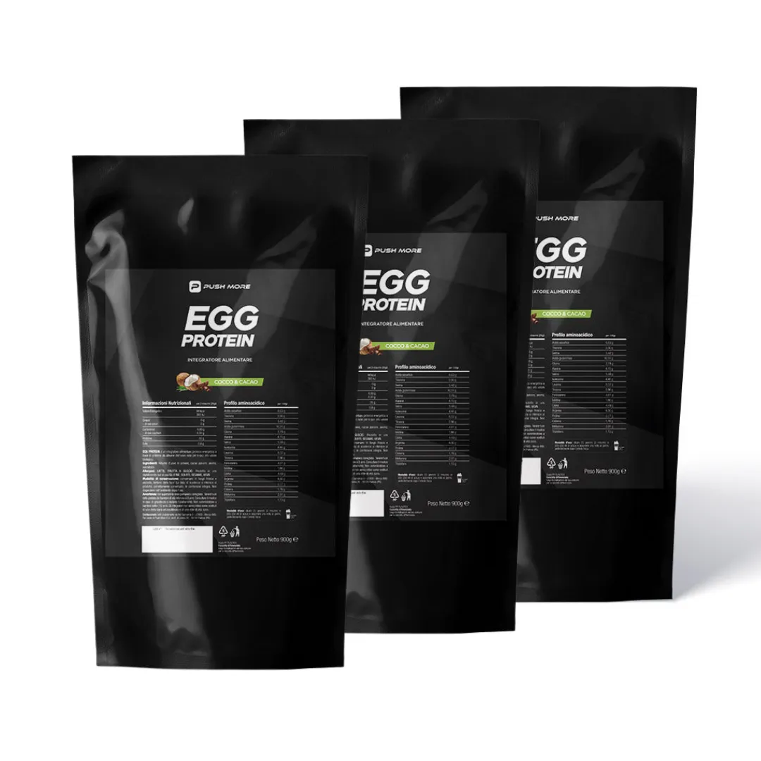 Push More EGG+ Proteine Albume Cioccolato 900g