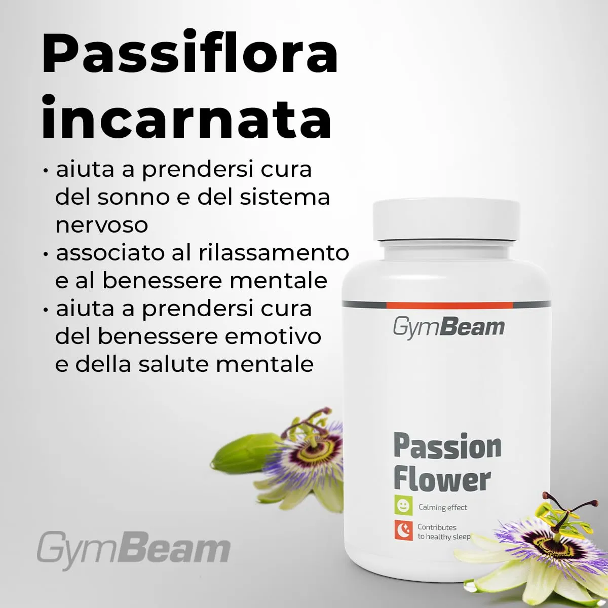GymBeam Passiflora 350 mg capsule 90 cps rilassamento