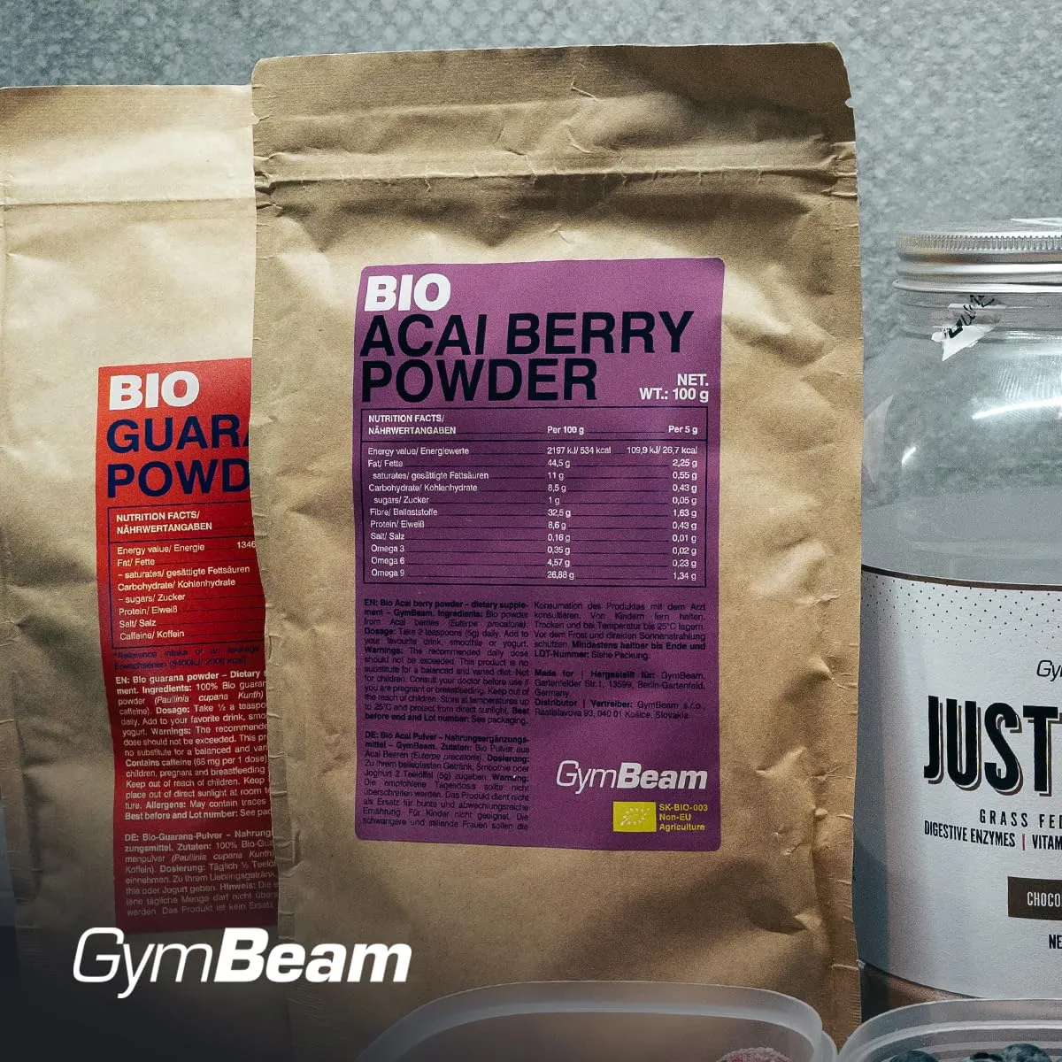 GymBeam Acai Bio polvere 100 g vegana