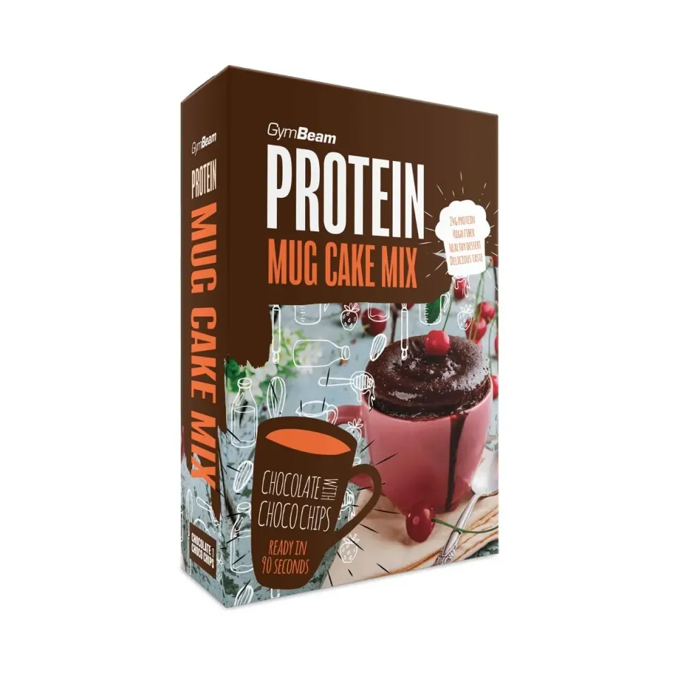 GymBeam Mug Cake Proteica 500 g Chocolate Choco Chips