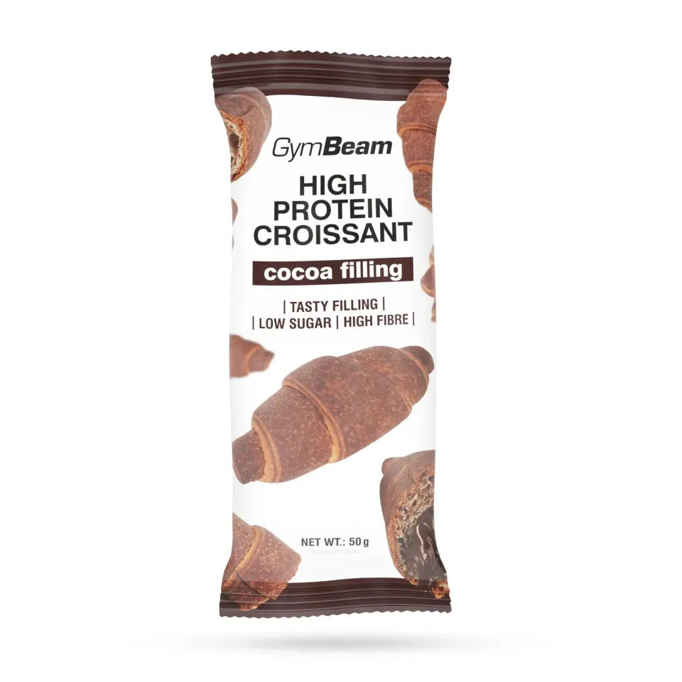 GymBeam Croissant Proteico Cacao 10x50g senza glutine