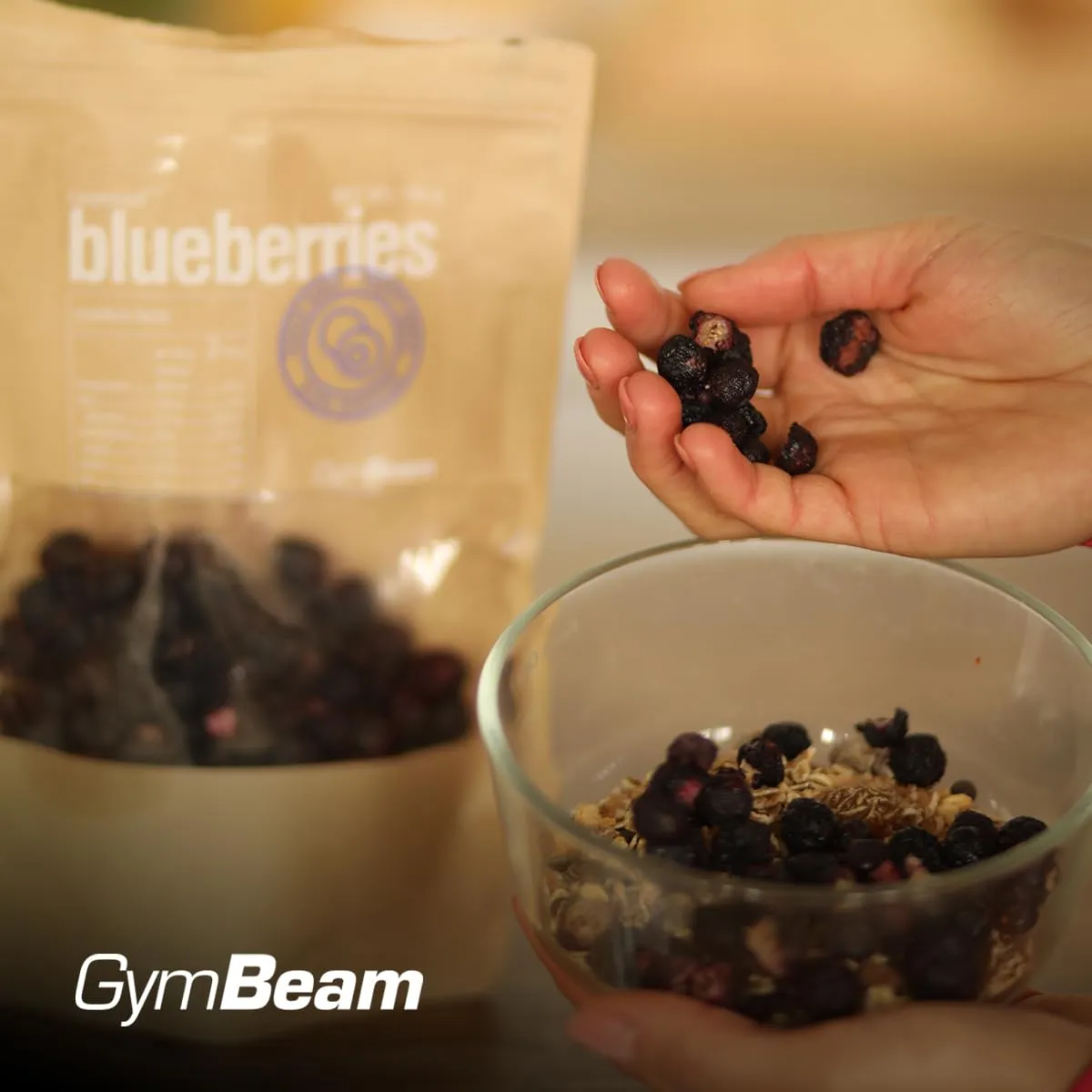 GymBeam Mirtilli Liofilizzati 100g senza zuccheri