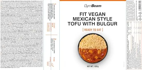GymBeam FIT Tofu Messicana Bulgur Pasto Vegano