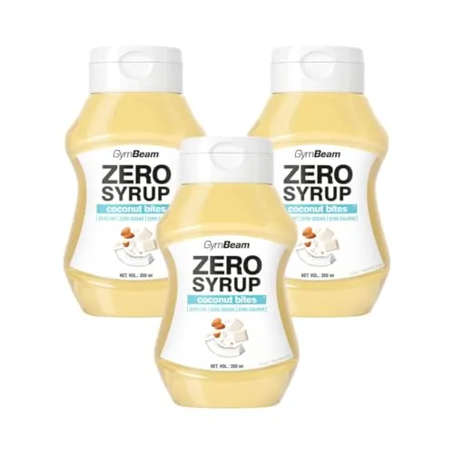 GymBeam Sciroppo Zero 350 ml Coconut Bites Senza Zuccheri
