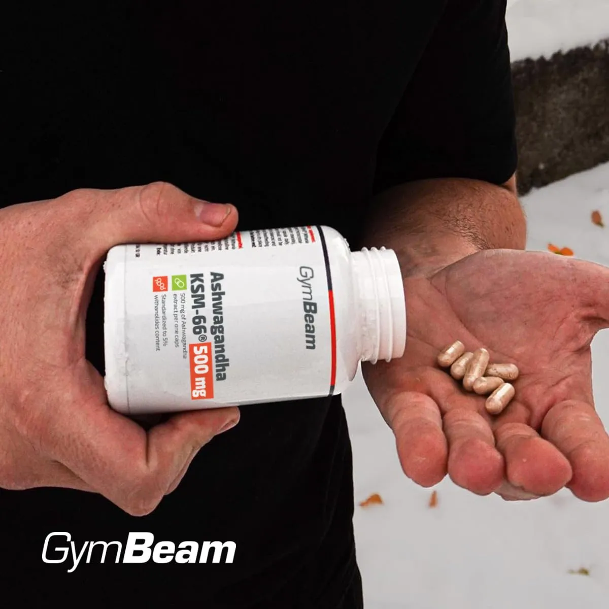 GymBeam Ashwagandha KSM-66 500 mg Capsule Adattogeno