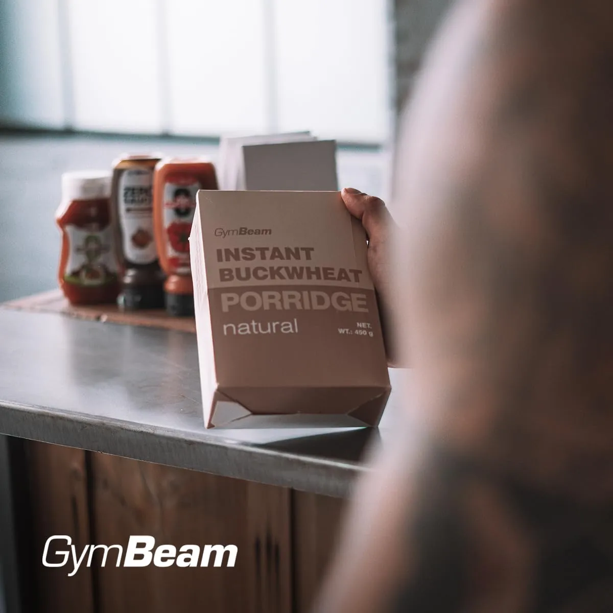 GymBeam Porridge Grano Saraceno Istantaneo porridge neutro 450 g senza glutine