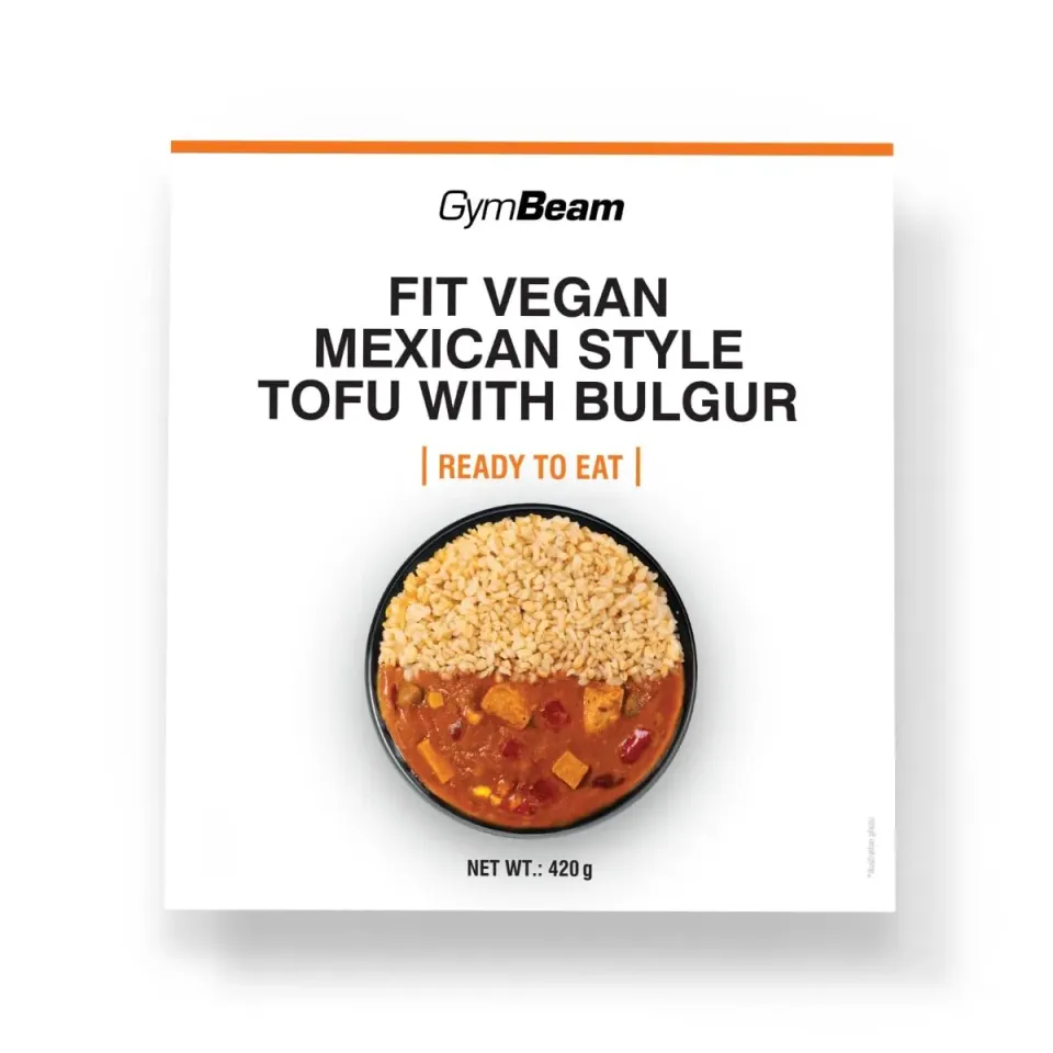 GymBeam FIT Tofu Messicana Bulgur Pasto Vegano