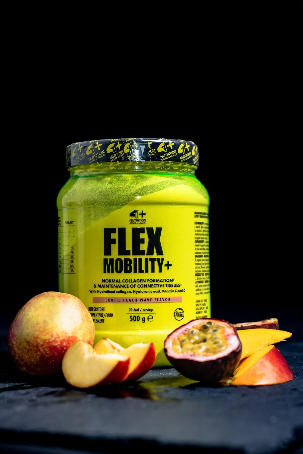 4 Plus Nutrition Flex Mobility+ integratore collagene orange 500 g
