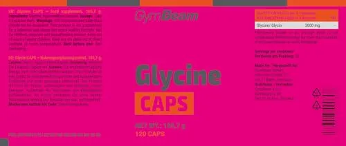 GymBeam Glicina Caps 3000 mg 120 cps Vegane