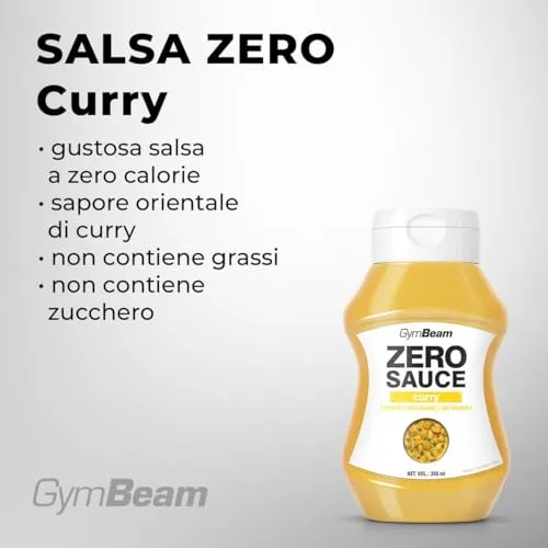 GymBeam Salsa Zero Curry 350 ml senza calorie