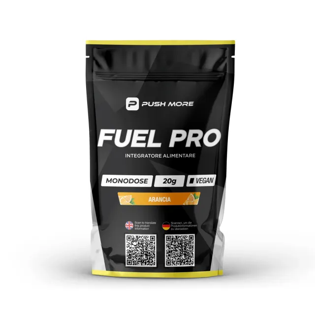 Push More Fuel Pro Carboidrati Elettroliti Tester 20g Arancia
