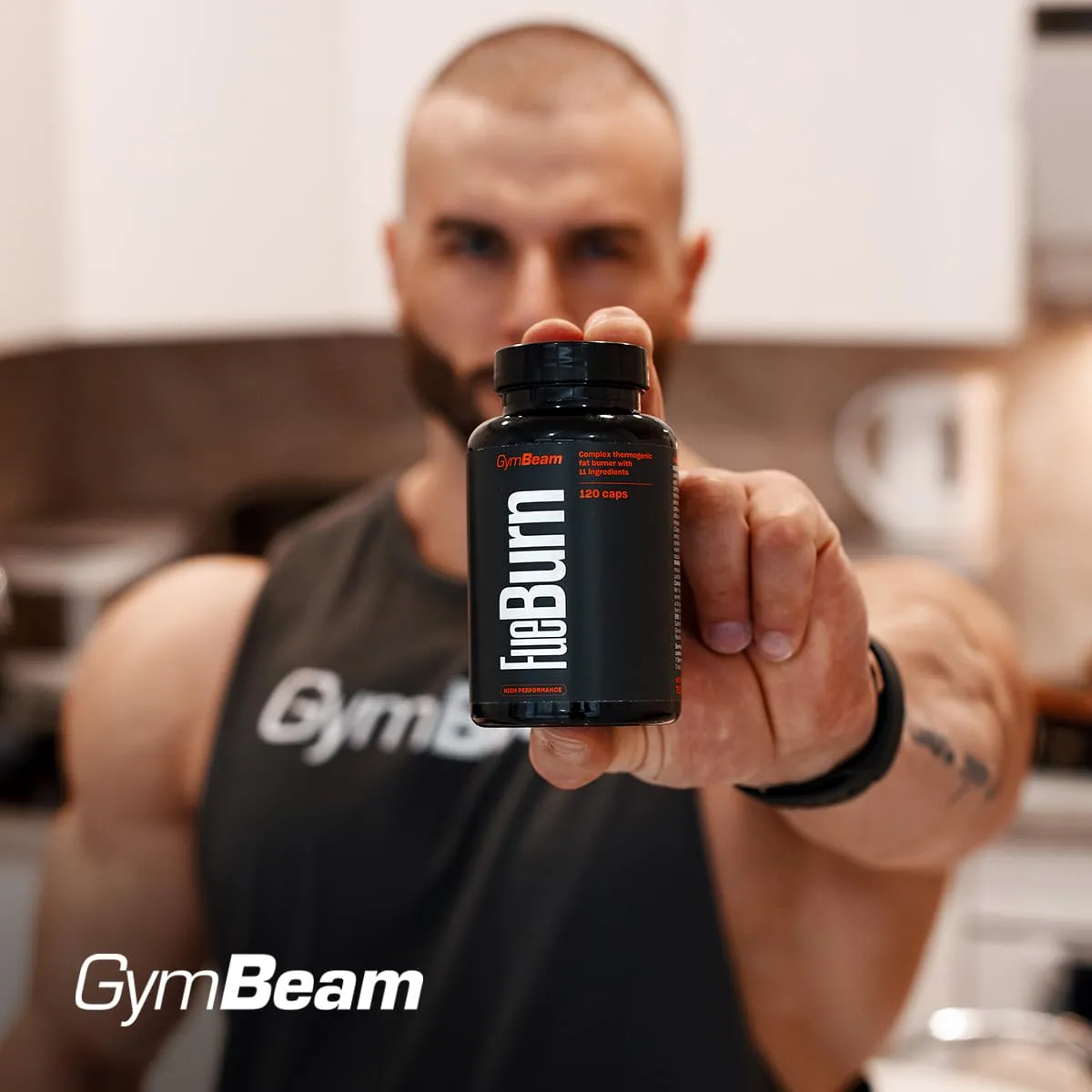 GymBeam FueBurn Bruciagrassi Termogenico 60 Capsule Caffeina