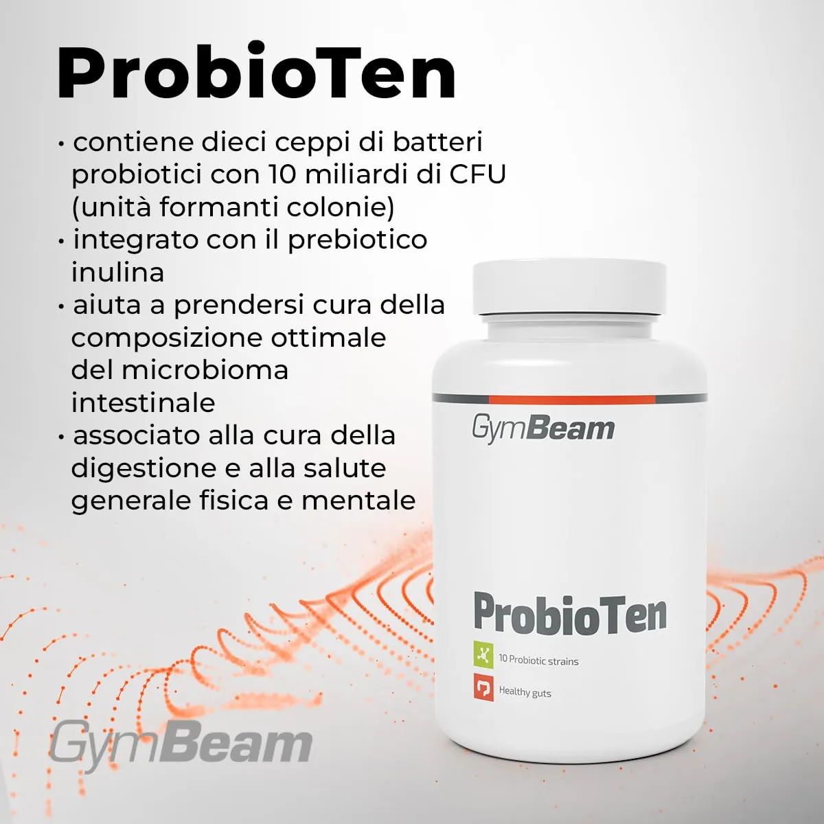 GymBeam ProbioTen probiotico 60 capsule 10 miliardi