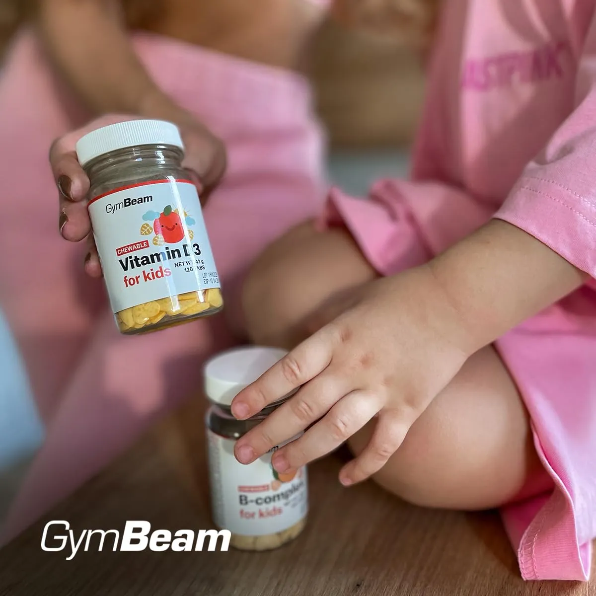 GymBeam Vitamina D3 Bambini compresse masticabili 120 cps arancia