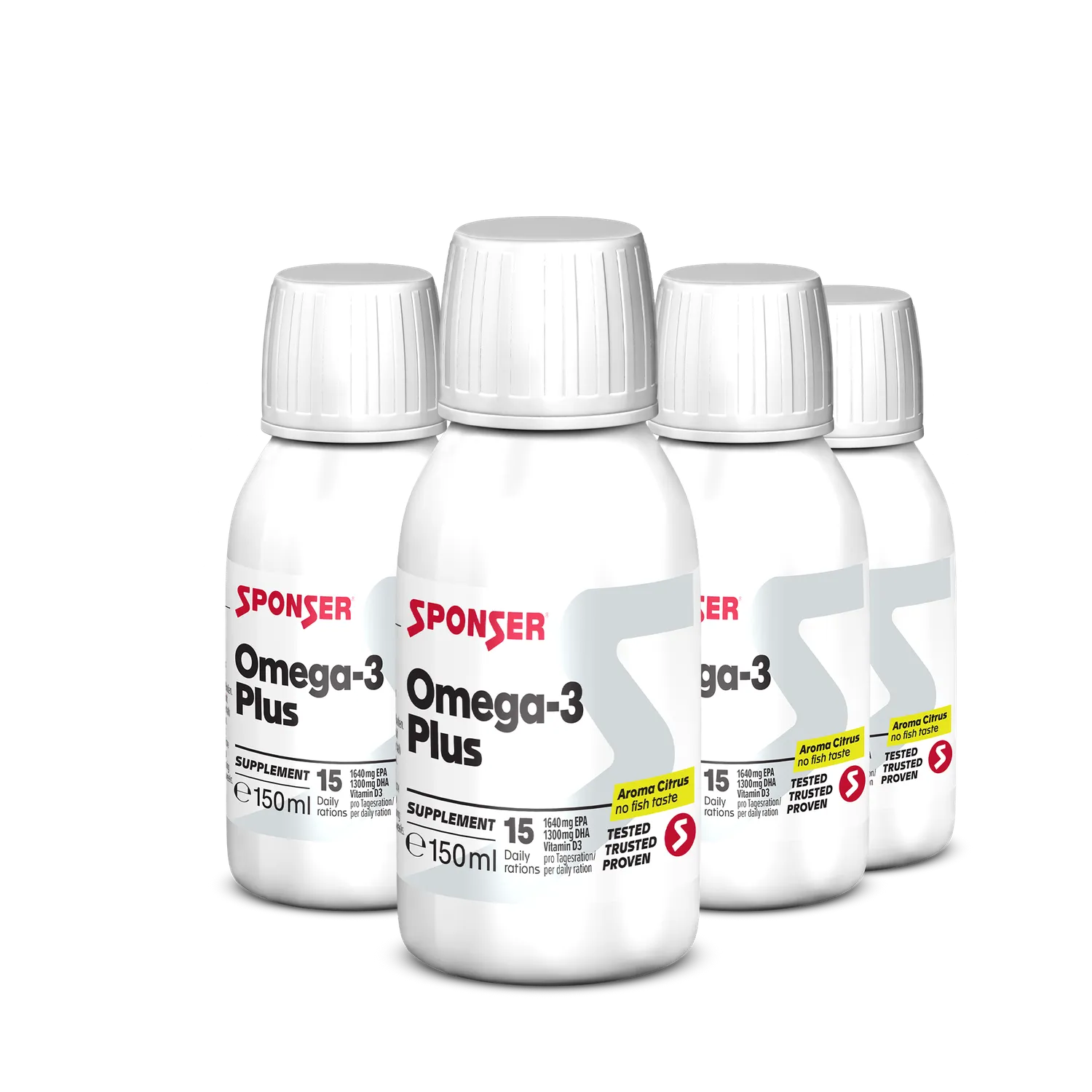 Sponser Omega-3 Plus olio agrumi 150 ml EPA DHA vitamina D3